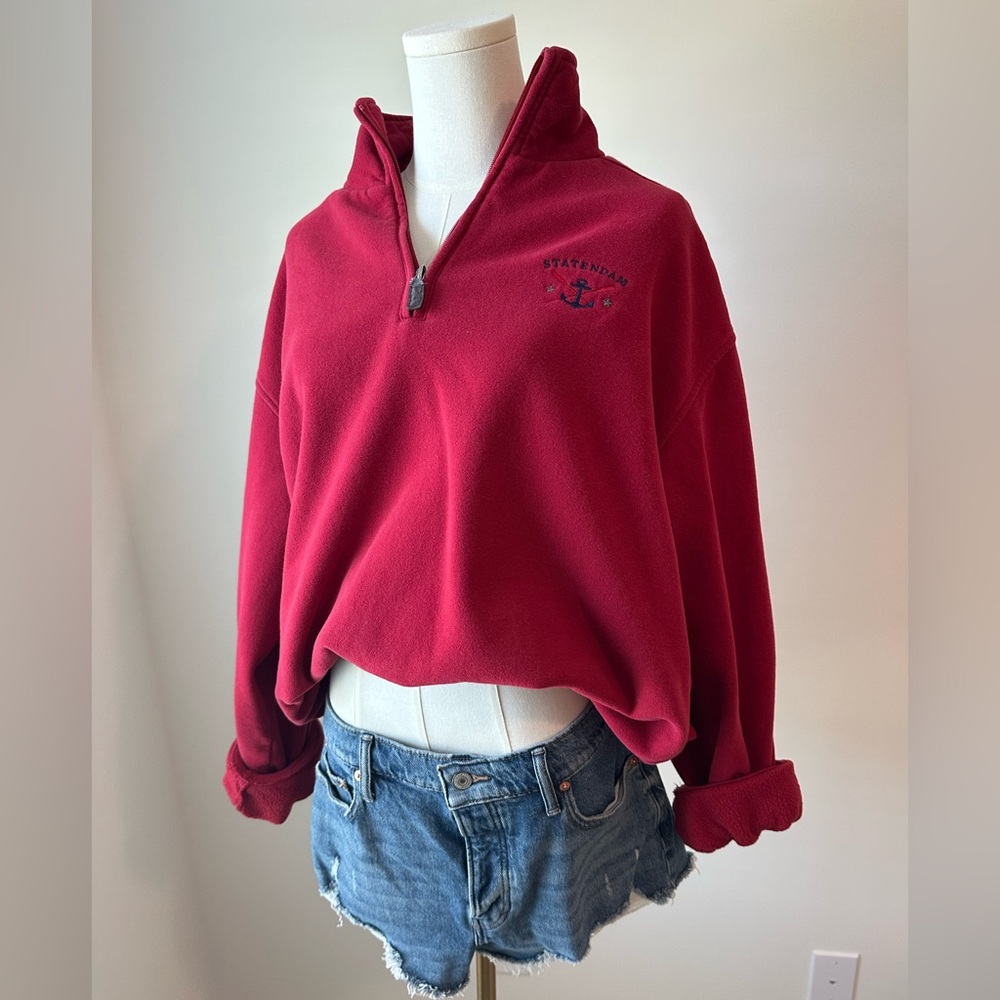 Oversized Coastal Half-Zip Pullover
